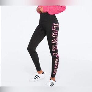 PINK Victoria's Secret Gray & Pink Leggings  Size Small NWOT